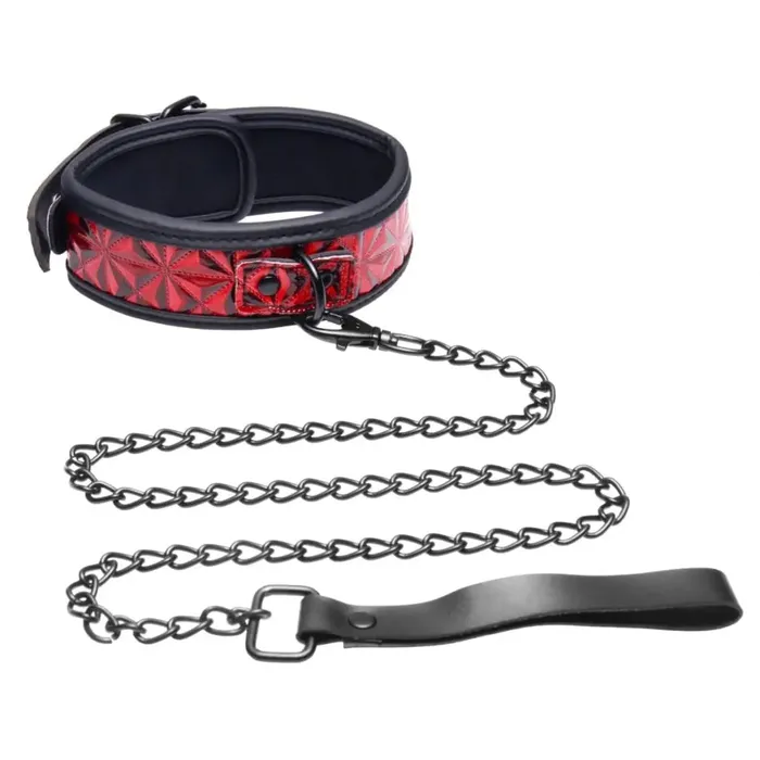 Crimson Tied Collar With Leash Master Series Male Sex Toys Crimson Tied Collar With Leash Master Series Male Sex Toys