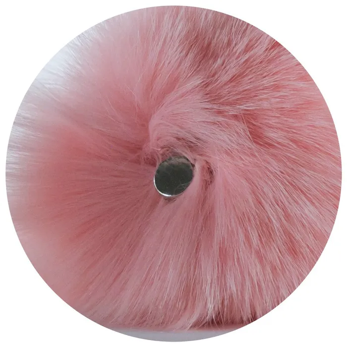 Crystal Delights Anal Black Magnetic Sparkle Bunny Tail Plug
