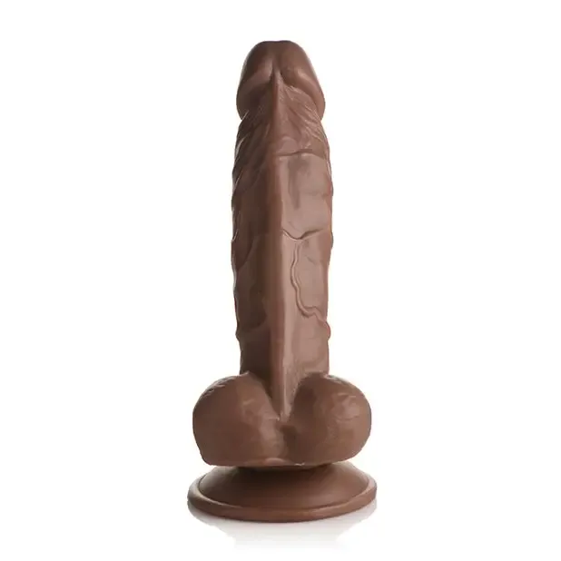 Curve Toys Jock Weightlifting Wesley 7 in Dildo with Balls Dark Female Sex Toys Curve Toys Jock Weightlifting Wesley 7 in Dildo with Balls Dark Female Sex Toys