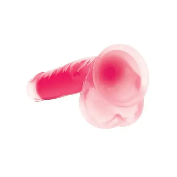 Curve Toys Lollicock GlowintheDark Silicone Dildo w Balls 7in Pink Dildos Curve Toys Lollicock GlowintheDark Silicone Dildo w Balls 7in Pink Dildos