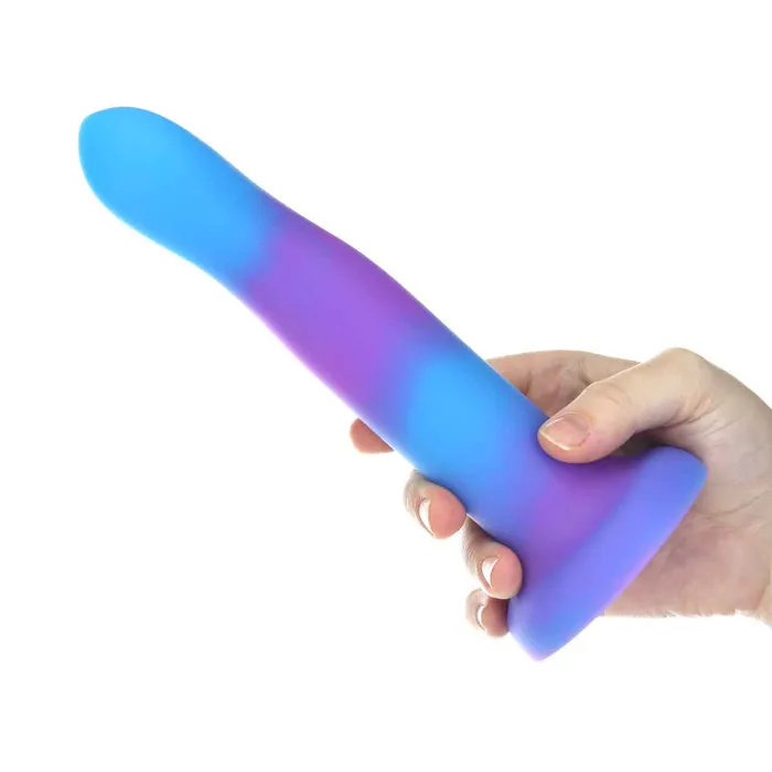 Dildos Addiction Rave by Addiction 8 Glow in the Dark Dildo Blue Purple