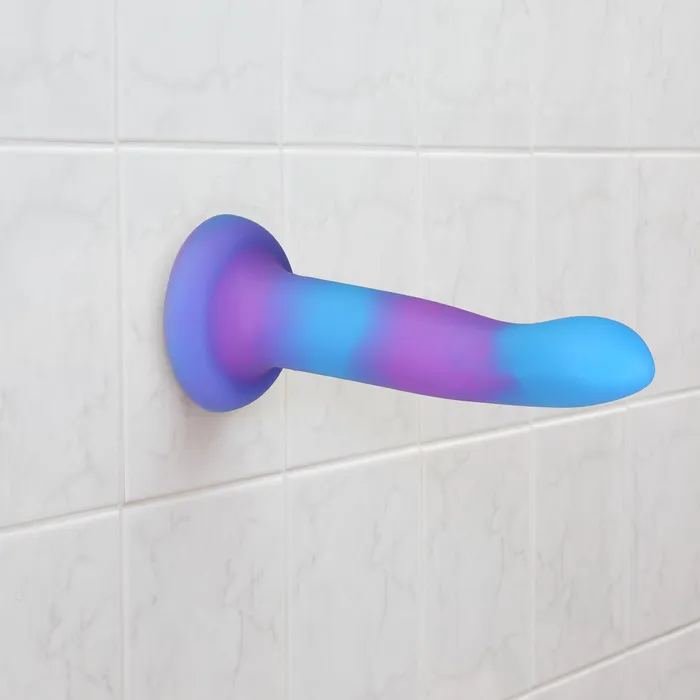 Dildos Addiction Rave by Addiction 8 Glow in the Dark Dildo Blue Purple