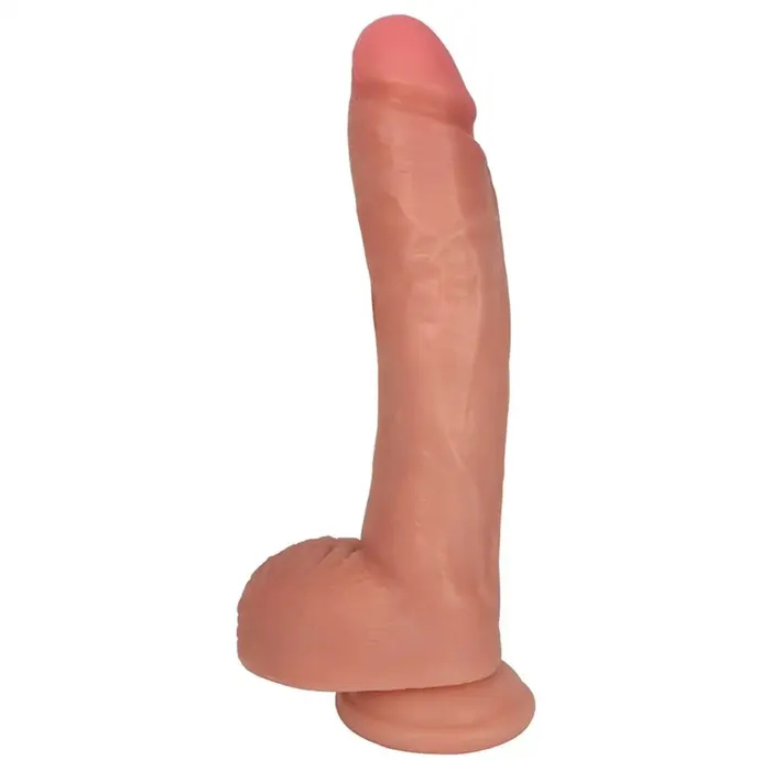 Dildos Curve Toys Curve Novelties Jock 10 Dildo with Balls and Suction Cup Base
