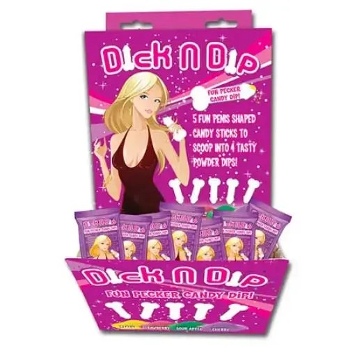Dildos Hott Products Unlimited Dick N DipCandy Fun Dip Asst Flavors 40Dp