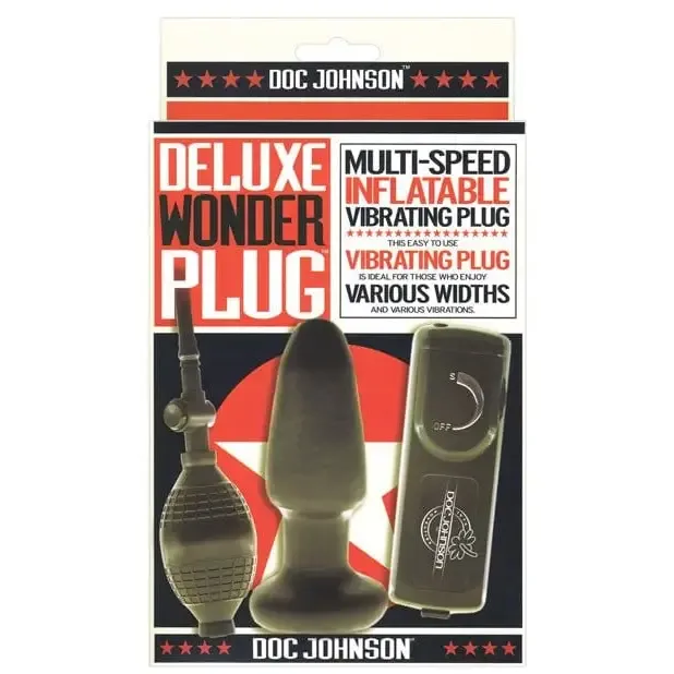 Doc Johnson Anal Deluxe Wonder Plug Inflatable Vibrating Butt Plug Multi Speed Doc Johnson Anal Deluxe Wonder Plug Inflatable Vibrating Butt Plug Multi Speed