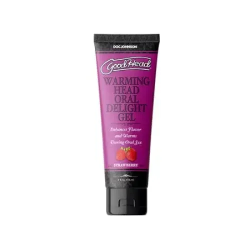 Doc Johnson Enhancers GoodHead Warming Head Oral Delight Gel Strawberry 4 oz