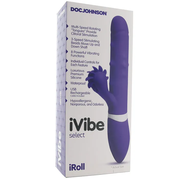 Doc Johnson Vibrators iVibe Select iRoll Rabbit Vibe in Purple Doc Johnson Vibrators iVibe Select iRoll Rabbit Vibe in Purple