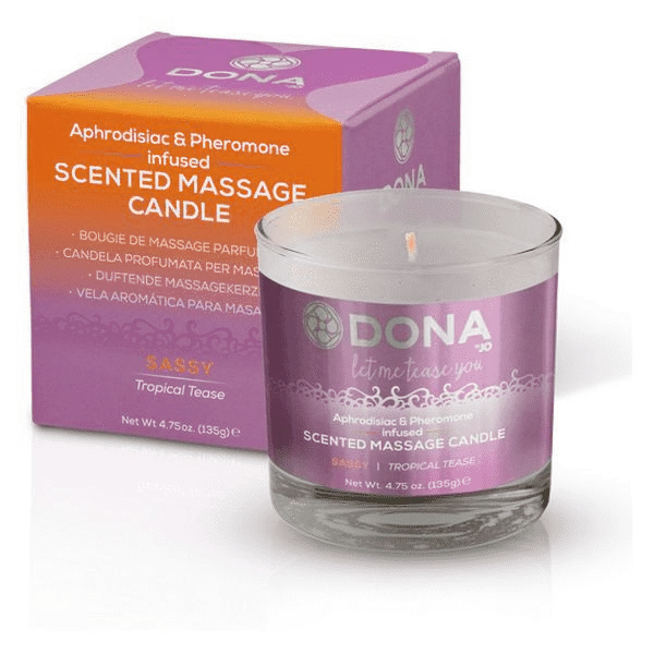 Dona Couples Scented Massage Candle Sassy Aroma