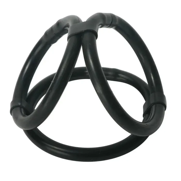 Easy Release Silicone Tricock And Ball Ring Trinity Vibes Male Sex Toys