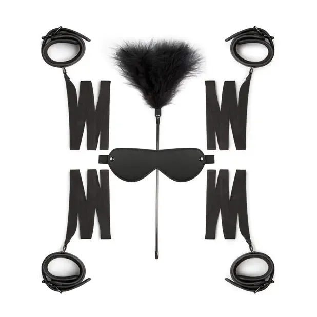 Easy Toys Beginners 6 Piece Beginners Bondage Set Black ONEDC Couples Easy Toys Beginners 6 Piece Beginners Bondage Set Black ONEDC Couples