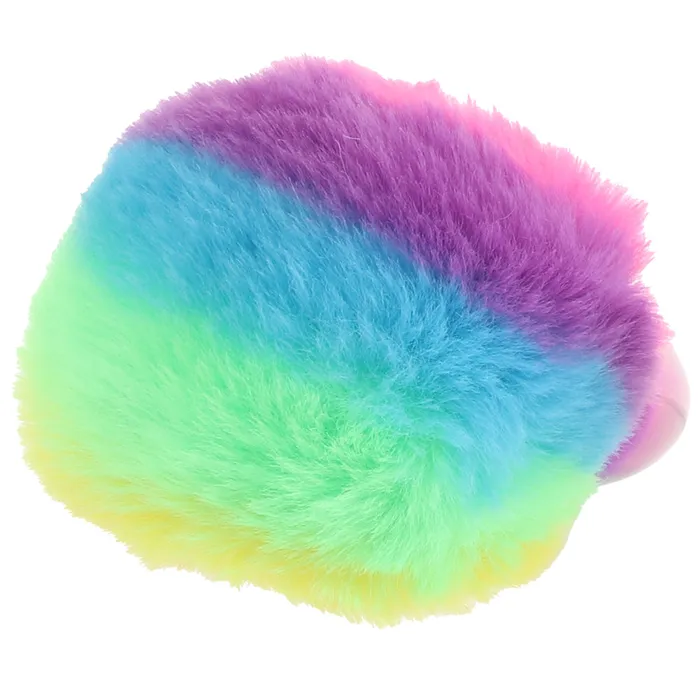 Electric Eel Anal Gemsations 3 Inch Bunny Tail Butt Plug in Rainbow