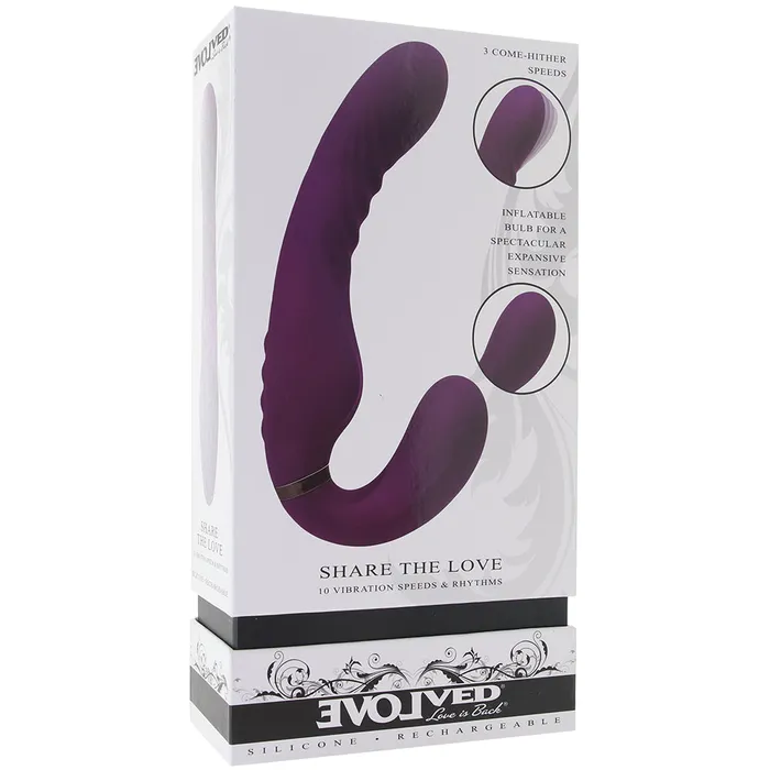 Evolved Novelties Female Sex Toys Share The Love Inflatable Strapless StrapOn