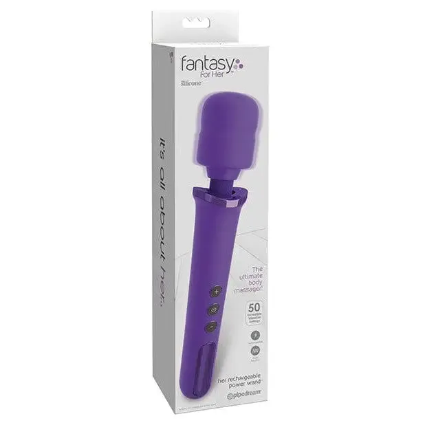 Fantasy For Her Rechargeable Power Wand Purple Fantasy for Her Vibrators