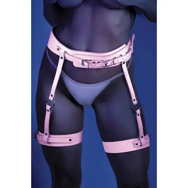 Fantasy Lingerie Glow Strapped In Glow In The Dark Leg Harness by Fantasy Lingerie Female Sex Toys