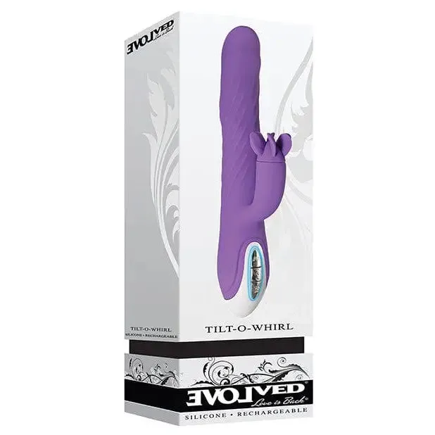 Female Sex Toys Evolved Tilt O Whirl Rabbit Vibrator with Rotating Clit Stimulator Evolved Female Sex Toys Evolved Tilt O Whirl Rabbit Vibrator with Rotating Clit Stimulator Evolved