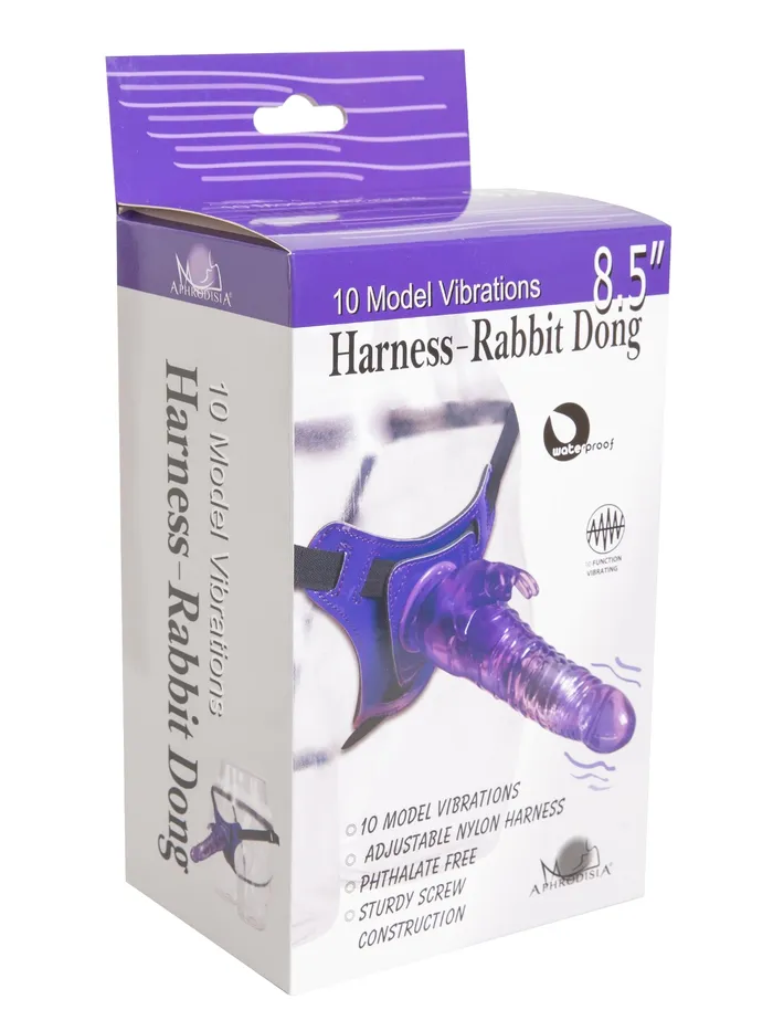 Female Sex Toys HonourSkintwocom Strap On with 85 inch Vibrating Rabbit One Size