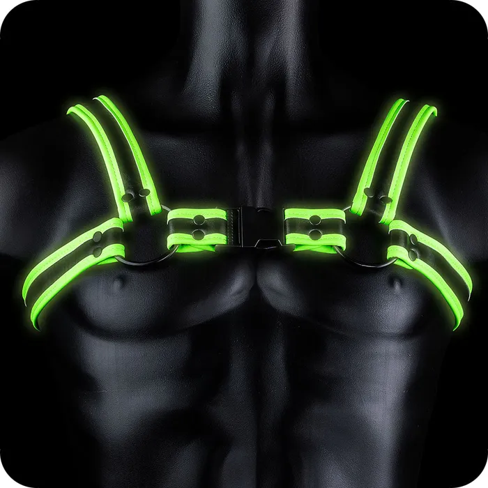 Female Sex Toys Ouch Glow In The Dark Bulldog Buckle Harness XL Shots Toys Female Sex Toys Ouch Glow In The Dark Bulldog Buckle Harness XL Shots Toys
