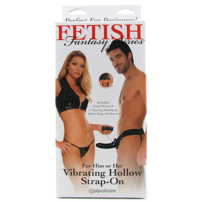 Female Sex Toys Pipedream Fetish Fantasy Hollow Vibrating StrapOn in Black Female Sex Toys Pipedream Fetish Fantasy Hollow Vibrating StrapOn in Black