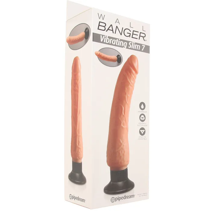 Female Sex Toys Pipedream Waterproof Wall Bangers Vibrating Dildo in Flesh Female Sex Toys Pipedream Waterproof Wall Bangers Vibrating Dildo in Flesh
