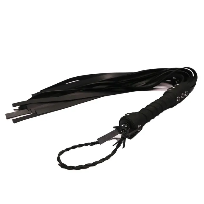 Full Size Flogger Rubber Pro Grip Bare Leatherworks Male Sex Toys