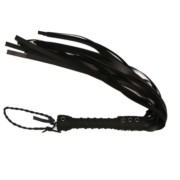 Full Size Flogger Rubber Pro Grip Bare Leatherworks Male Sex Toys