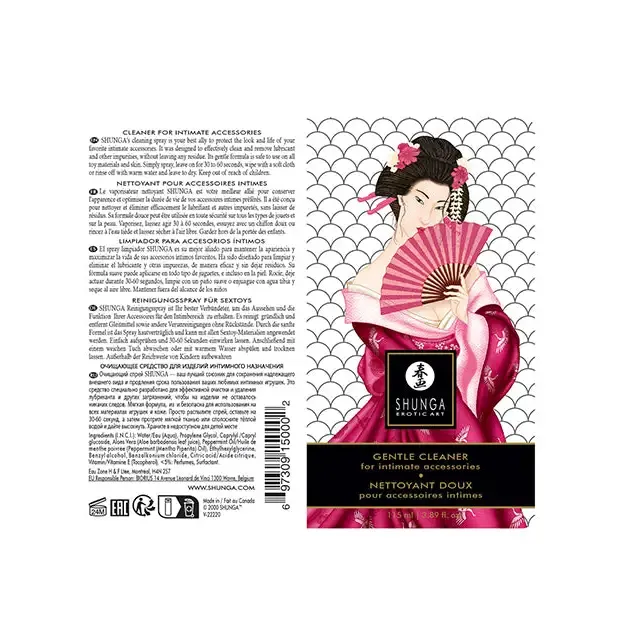 Geishas Gentle Cleaner 115ml 389fl Oz Shunga Vibrators Geishas Gentle Cleaner 115ml 389fl Oz Shunga Vibrators