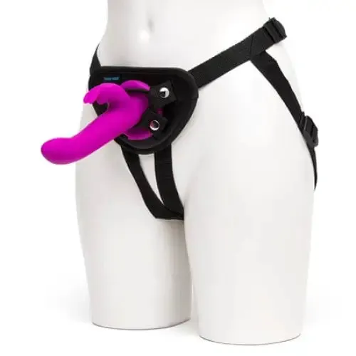 Happy Rabbit Rechargeable Silicone Vibrating StrapOn Harness Set Purple Happy Rabbit Female Sex Toys Happy Rabbit Rechargeable Silicone Vibrating StrapOn Harness Set Purple Happy Rabbit Female Sex Toys