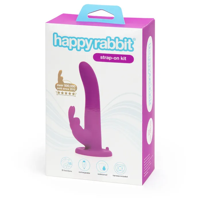 Happy Rabbit StrapOn Kit Purple LoveHoney Female Sex Toys
