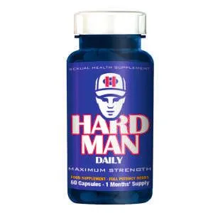 HARD MAN DAILY Male Libido Booster 60 Capsules 1 Month Supply Made in UK Hard Man Male Sex Toys HARD MAN DAILY Male Libido Booster 60 Capsules 1 Month Supply Made in UK Hard Man Male Sex Toys