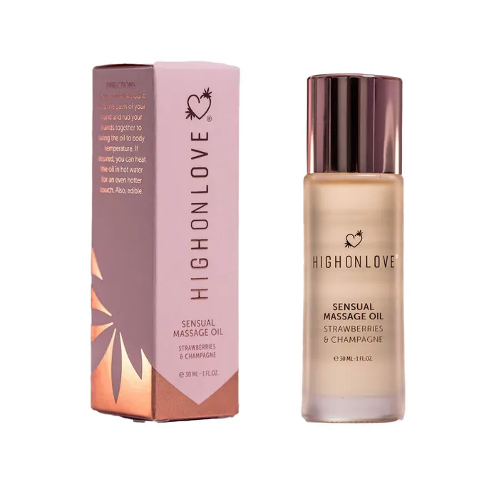 High On Love Couples High on Love Sensual Massage Oil Strawberries Champagne 30mL High On Love Couples High on Love Sensual Massage Oil Strawberries Champagne 30mL