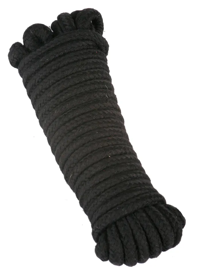 HonourSkintwocom 10m Cotton Bondage Rope in Black Anal