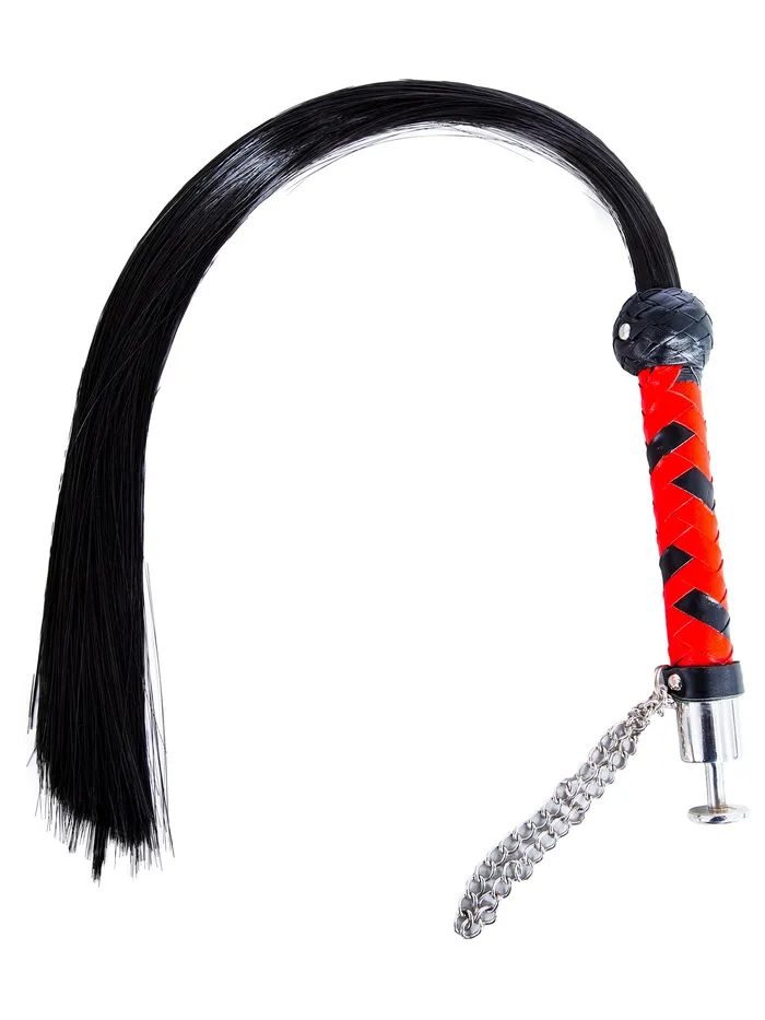 HonourSkintwocom Anal Pony Tailed Flogger Long BlackRed
