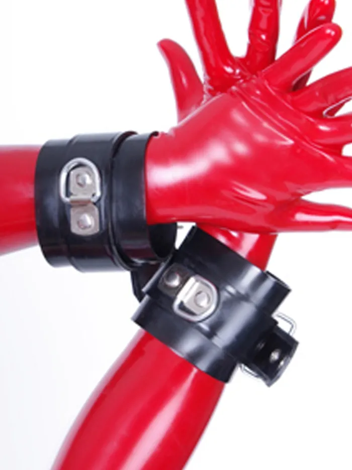 HonourSkintwocom Dildos Latex Rubber Wrist Restraints