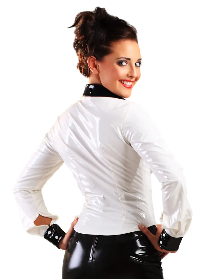 HonourSkintwocom Female Sex Toys PVC Miss Education Shirt in White HonourSkintwocom Female Sex Toys PVC Miss Education Shirt in White