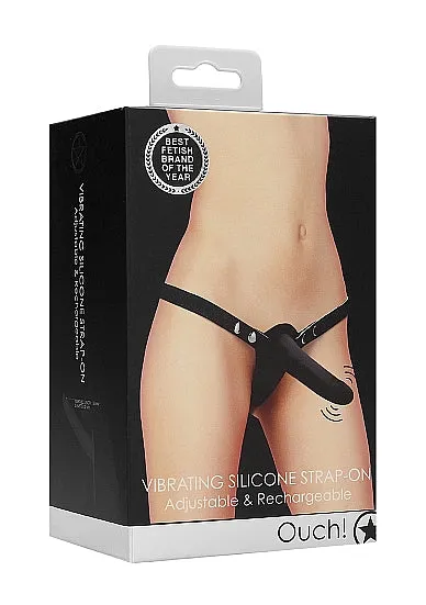 HonourSkintwocom Female Sex Toys Vibrating Silicone StrapOn Black One Size HonourSkintwocom Female Sex Toys Vibrating Silicone StrapOn Black One Size