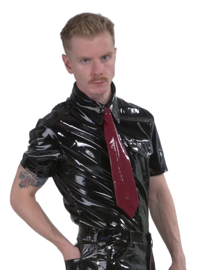 HonourSkintwocom Male Sex Toys Burgundy PVC Tie OS