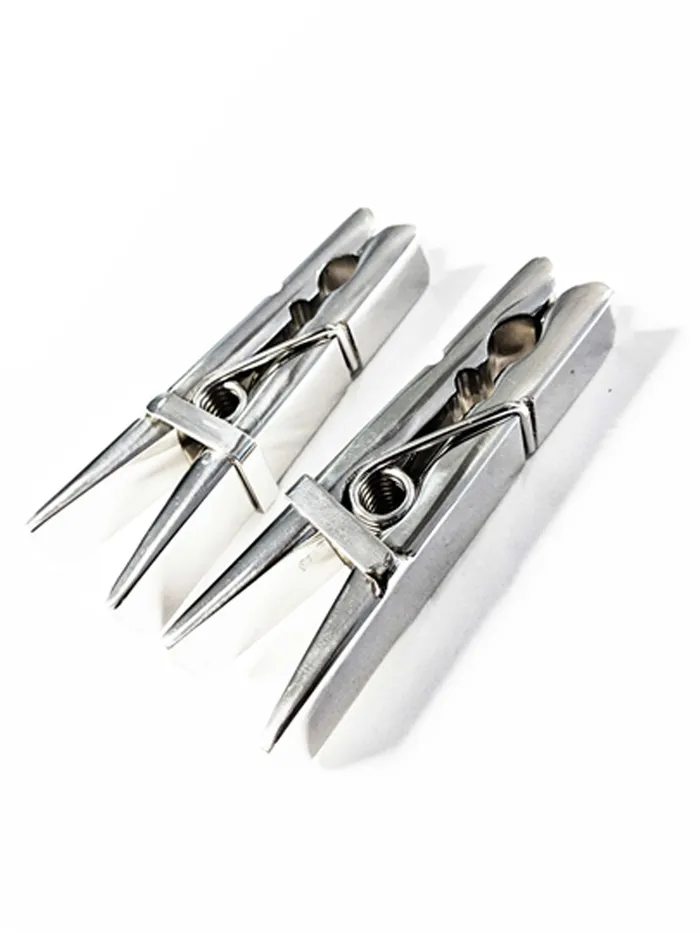 HonourSkintwocom Male Sex Toys Steel Clothespin Clamps
