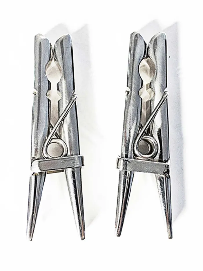 HonourSkintwocom Male Sex Toys Steel Clothespin Clamps