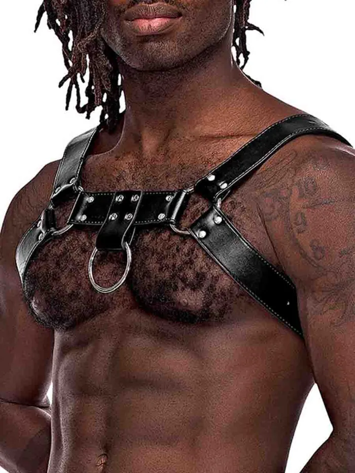 HonourSkintwocom Mens Underwear Aries Leatherette Harness One Size HonourSkintwocom Mens Underwear Aries Leatherette Harness One Size