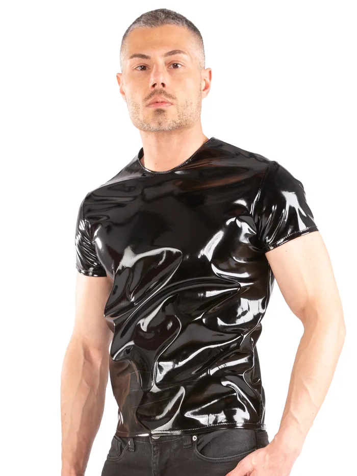 HonourSkintwocom Secret Sale PVC Round Neck T Shirt Male Sex Toys HonourSkintwocom Secret Sale PVC Round Neck T Shirt Male Sex Toys