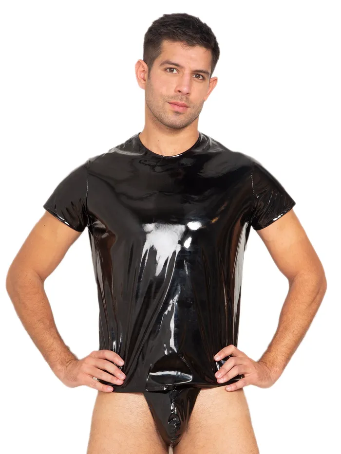 HonourSkintwocom Secret Sale PVC Round Neck T Shirt Male Sex Toys HonourSkintwocom Secret Sale PVC Round Neck T Shirt Male Sex Toys