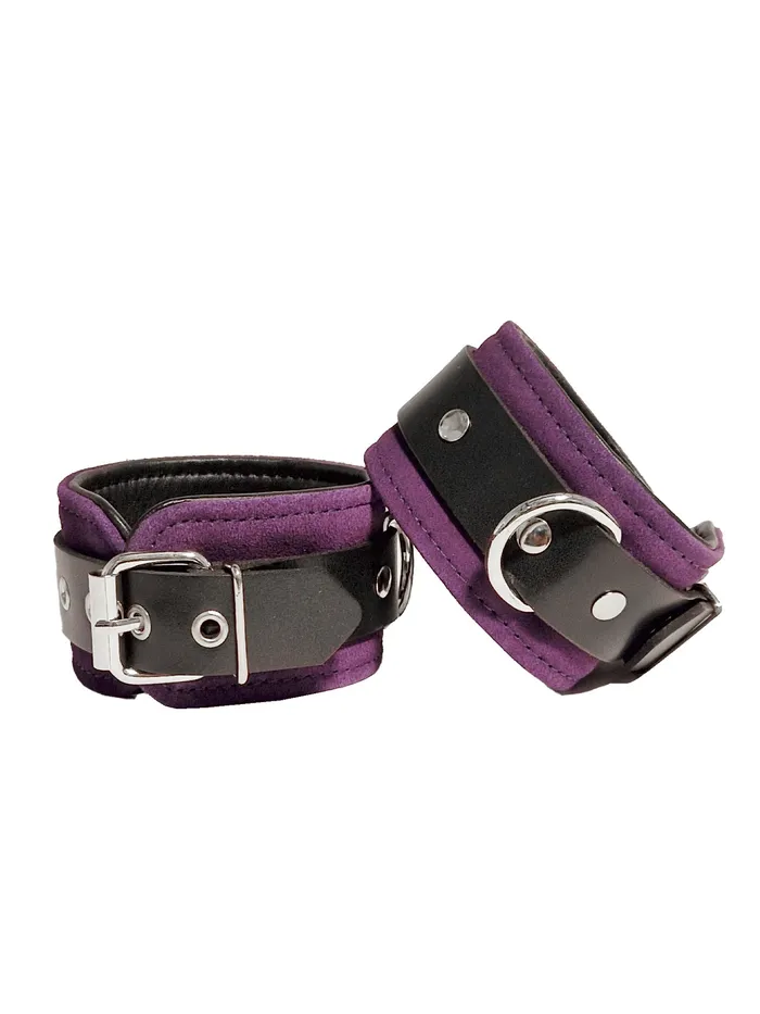 HonourSkintwocom Vibrators Sensual Suede Wrist Cuffs Purple