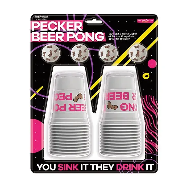 Hott Products Unlimited Dildos Pecker Beer Pong Balls 4Pack