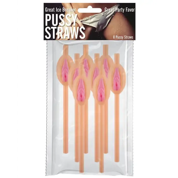 Hott Products Unlimited Male Sex Toys Pussy Straws 8PcsPack