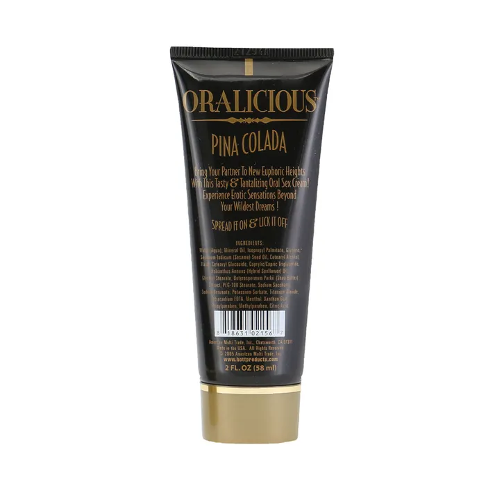 HottProducts Oralicious Oral Sex Cream Pina Colada 2 fl oz Couples