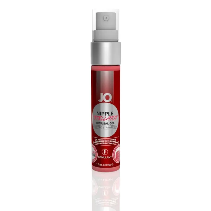 JO Nipple Titillator Strawberry Stimulant WaterBased 1 fl oz 30 ml JO Nipple Clitoral Toys