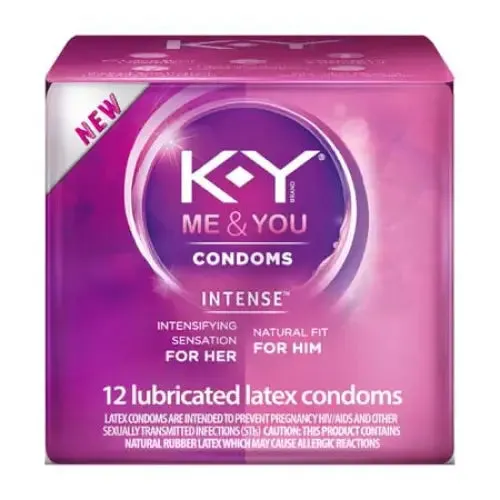 KY Vibrators KY Intense Condom 12ct