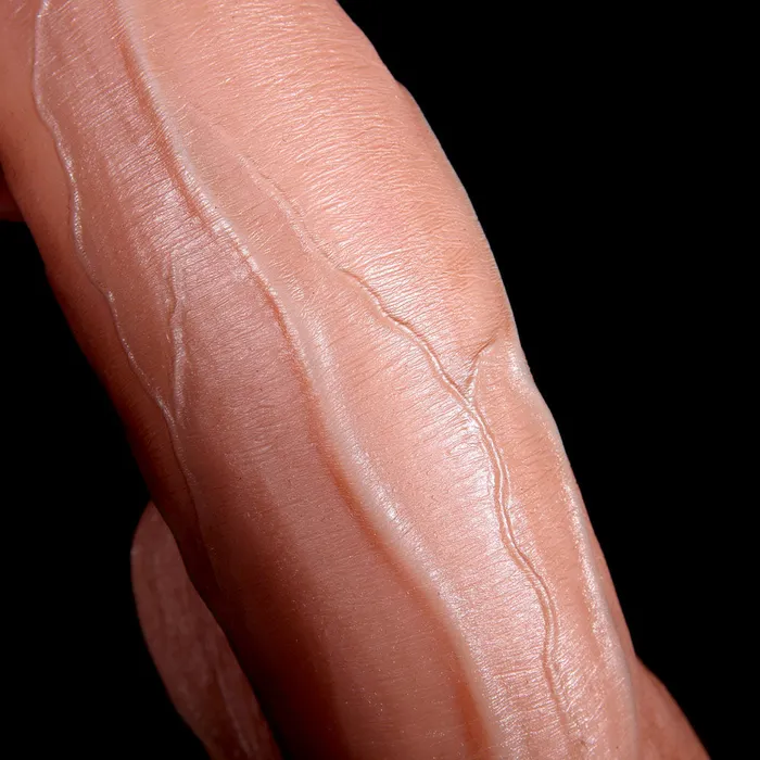 L913 Big Mac Extra Large Top Realistic Skin Texture Liquid Silicone Suction Cup Dildo with Balls 13 Inch Dear Rabbits Female Sex Toys