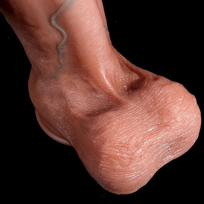 L913 Big Mac Extra Large Top Realistic Skin Texture Liquid Silicone Suction Cup Dildo with Balls 13 Inch Dear Rabbits Female Sex Toys