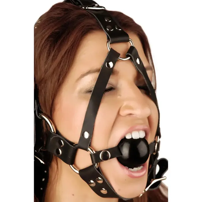 Leather Ball Gag Harness Strict Leather Restraints